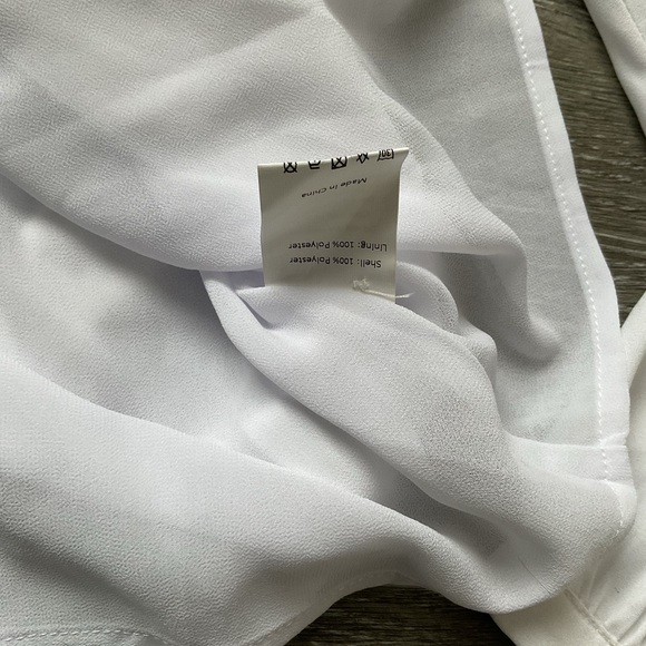 Allegra K Elegant White Blouse - Picture 6 of 7